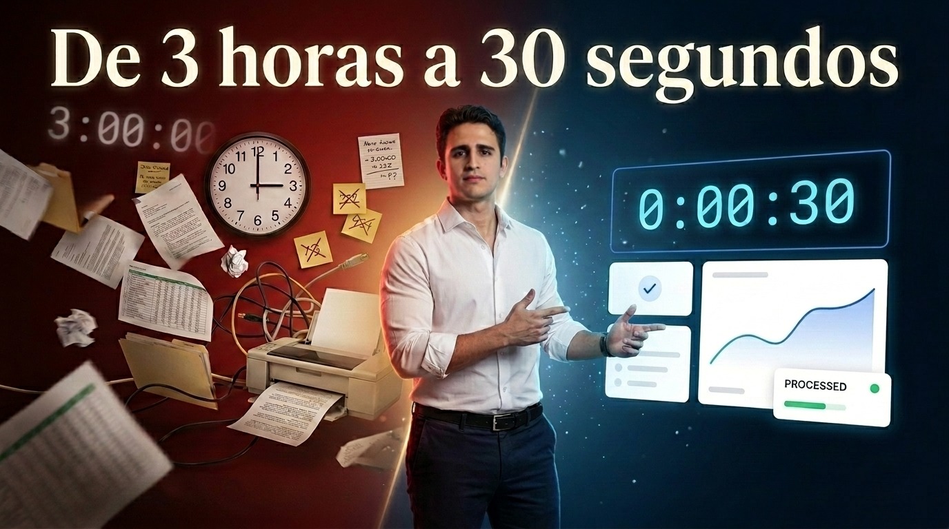 De 3 horas a 30 segundos
