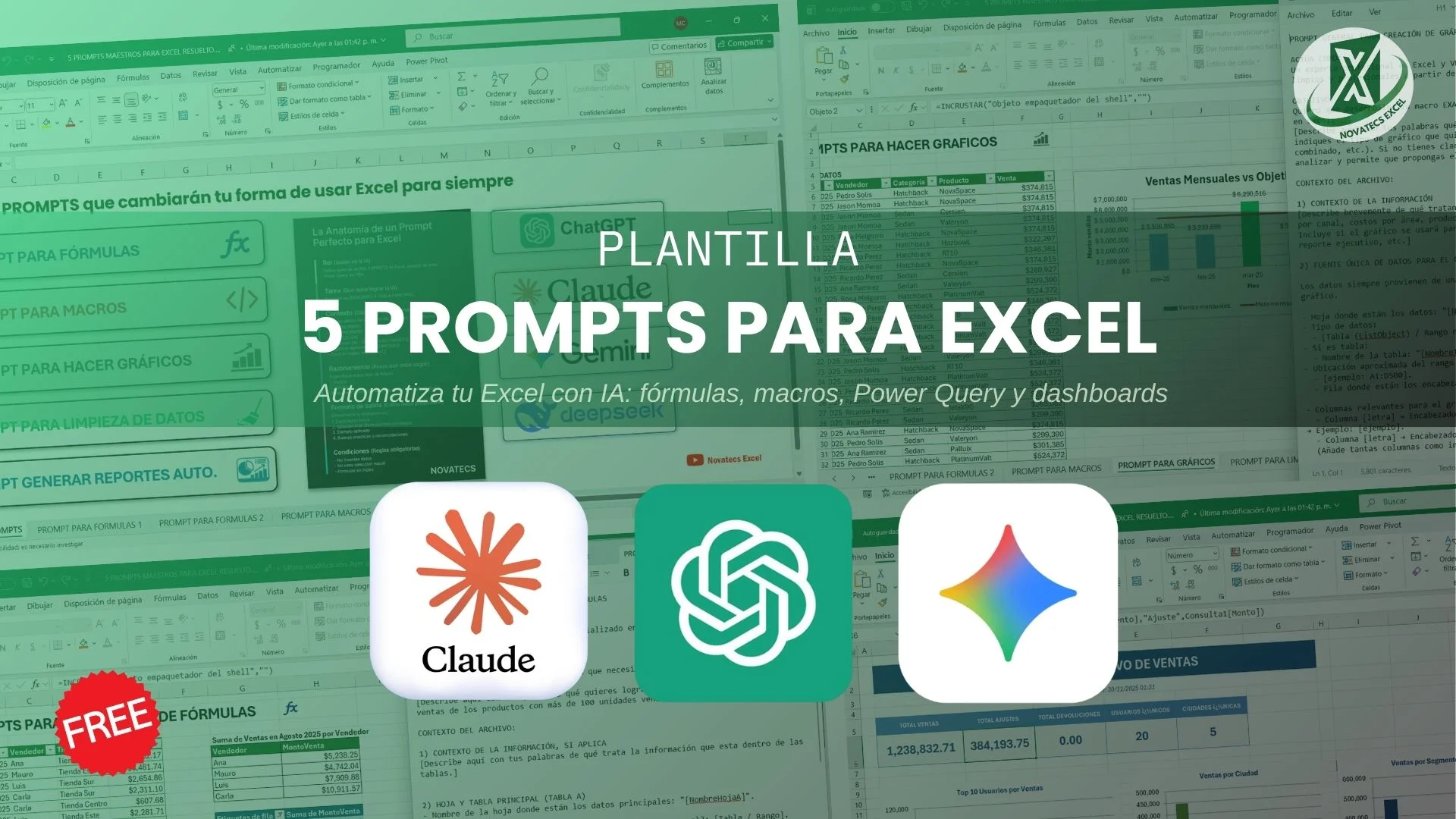 5 Prompts para Excel