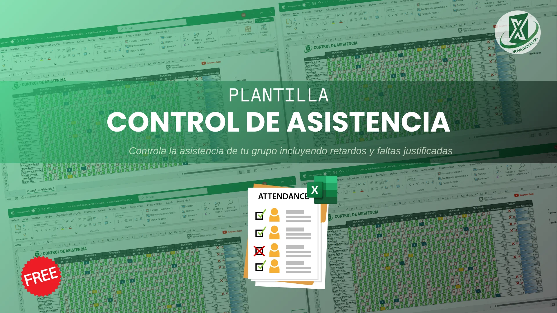 Plantilla Control de Asistencia